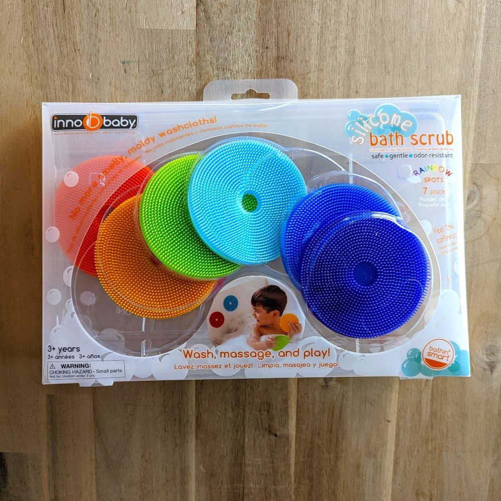Innobaby Silicone Sensory Bath Scrub - Rainbow